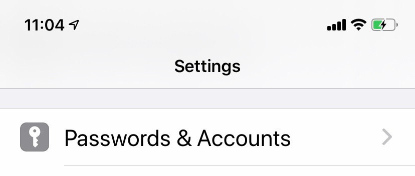 Passwords and Accounts